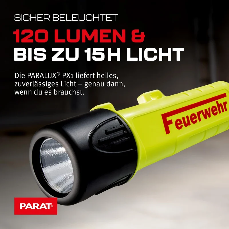 PARAT PARALUX® PX1 FEUERWEHR Set für Schuberth F120 Pro/F130 Rechts | LED Arbeitsleuchte mit 120 Lum