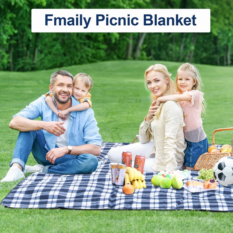 Picknickdecke 200x200cm, Stranddecke Wasserdicht Sandfrei Outdoor Decke Waschbar XXL Picknickdecken,