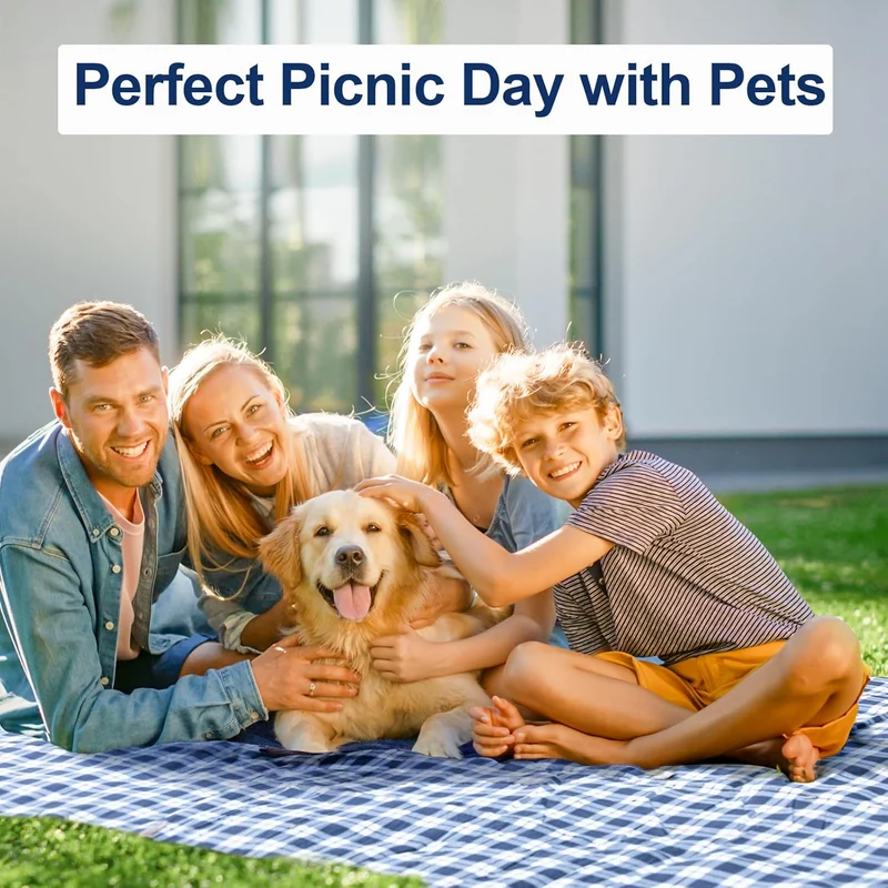 Picknickdecke 200x200cm, Stranddecke Wasserdicht Sandfrei Outdoor Decke Waschbar XXL Picknickdecken,