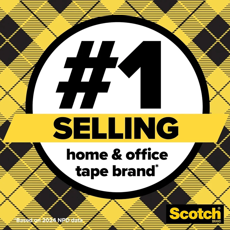 Scotch Double Sided Tape with Dispenser, 1/2 x 400 Inches, 2 Rolls (137DM-2) by Scotch