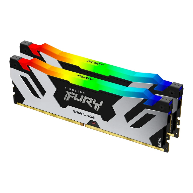 Kingston FURY Renegade Schwarz RGB XMP 96GB 6000MT/s DDR5 CL32 DIMM Desktop Gaming Speicher (Kit mit