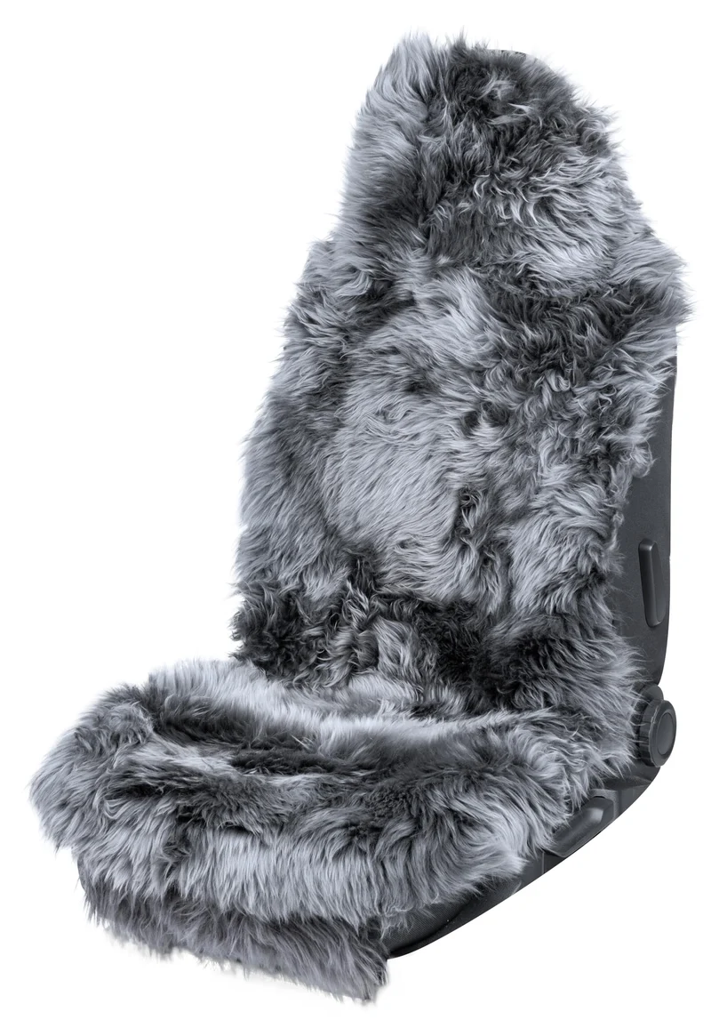 Walser Premium Lammfell Sitzauflage Marla, 100% Lammfell Autositz Sitzauflage mit 5cm Wollhöhe, Sitz