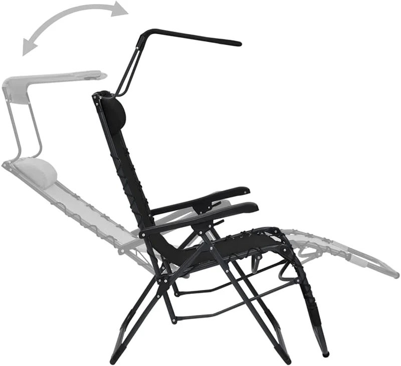 vidaXL 2X Liegestuhl Klappbar Gartenstuhl Sonnenliege Relaxliege Gartenliege Strandliege Campingstuh