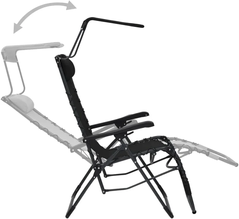 vidaXL 2X Liegestuhl Klappbar Gartenstuhl Sonnenliege Relaxliege Gartenliege Strandliege Campingstuh