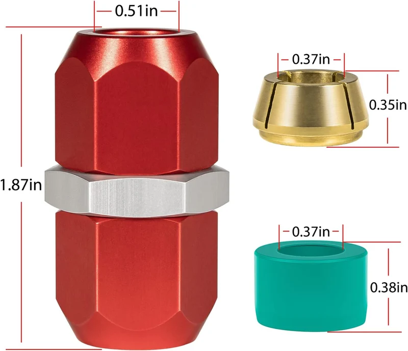 800-641 Leitungs-Spleissverbinder, Spleisskupplung für 3/8 Zoll Aluminiumleitungen, Klimaanlagen-Rep