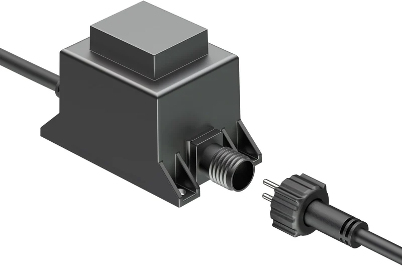 ledscom.de 20W LED Trafo-Trafo/Transformator für Stecksystem NEMO, Stecker, 12V AC, schwarz, IP65, 3