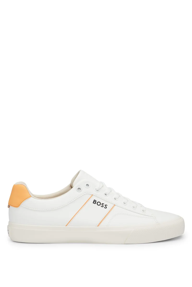 BOSS Herren Schnürschuh Freizeitschuh Halbschuh Sneaker Aiden Tenn sd 41 EU Open White180, 41 EU Ope