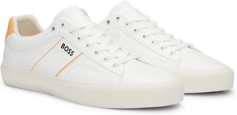 BOSS Herren Schnürschuh Freizeitschuh Halbschuh Sneaker Aiden Tenn sd 41 EU Open White180, 41 EU Ope