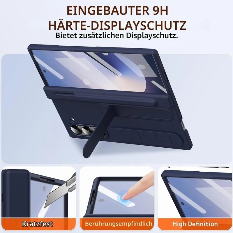 NINKI für Samsung Galaxy Z Fold 6 Hülle mit Stift und Halter Galaxy Z fold 6 Hülle mit Ständer Fold