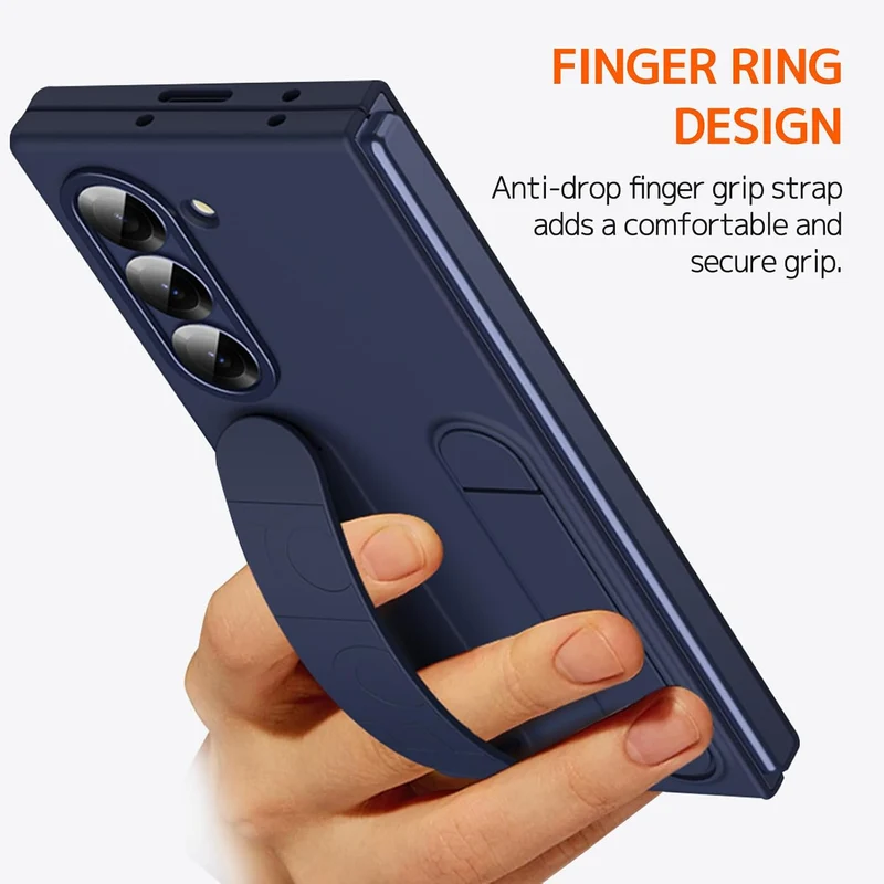 NINKI Kompatibel mit Samsung Galaxy Z Fold 5 Hülle mit Armband Samsung z fold 5 Handyhülle mit Ständ