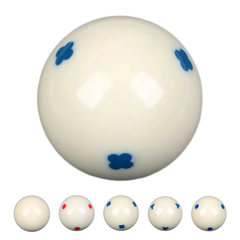 Weisse Queue-Bälle für Billardtisch, 57,2 mm grosse weisse Billardkugeln, rote oder blaue Billardbäl