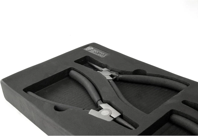 Zehn Tools Sicherungsringzangen-Set in Schaumstoff-Werkzeugkasten, 4-teilig
