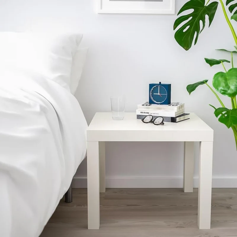 IKEA Beistelltisch Lack 55 x 55 cm [Eiche gebeizt] 55 x 55 cm Weiss, 55 x 55 cm Weiss
