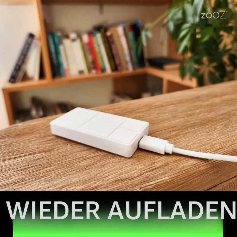 Zooz 800 Series Z-Wave Wandfernbedienung und Szenen-Controller mit grosser Reichweite ZEN37 (batteri