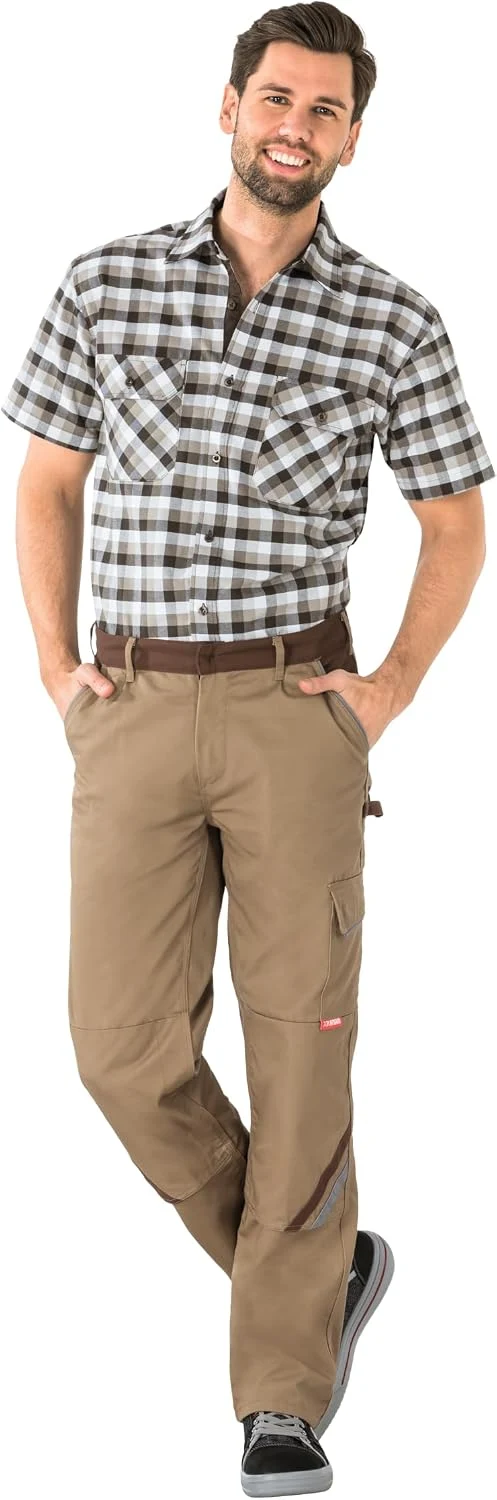 Planam Highline Herren Bundhose Khaki braun Zink Modell 2324, Grösse 52 Khaki/Braun/Zink 52, Khaki/B