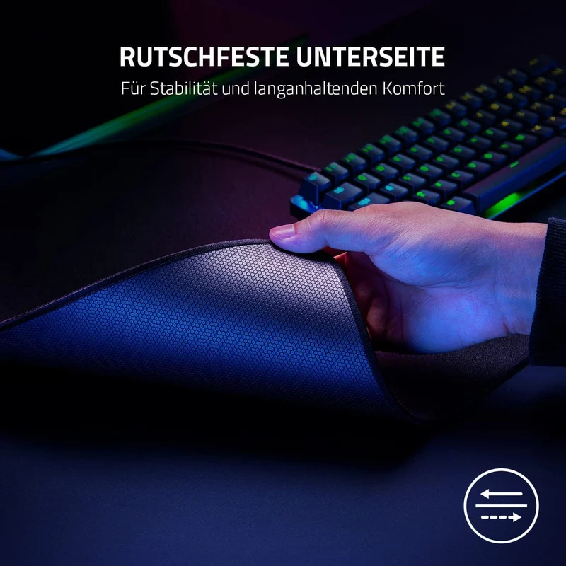 Razer Strider XXL - Hybrid-Mauspad mit weicher Unterseite und Oberseite für sanfte Swipes (Optimiert