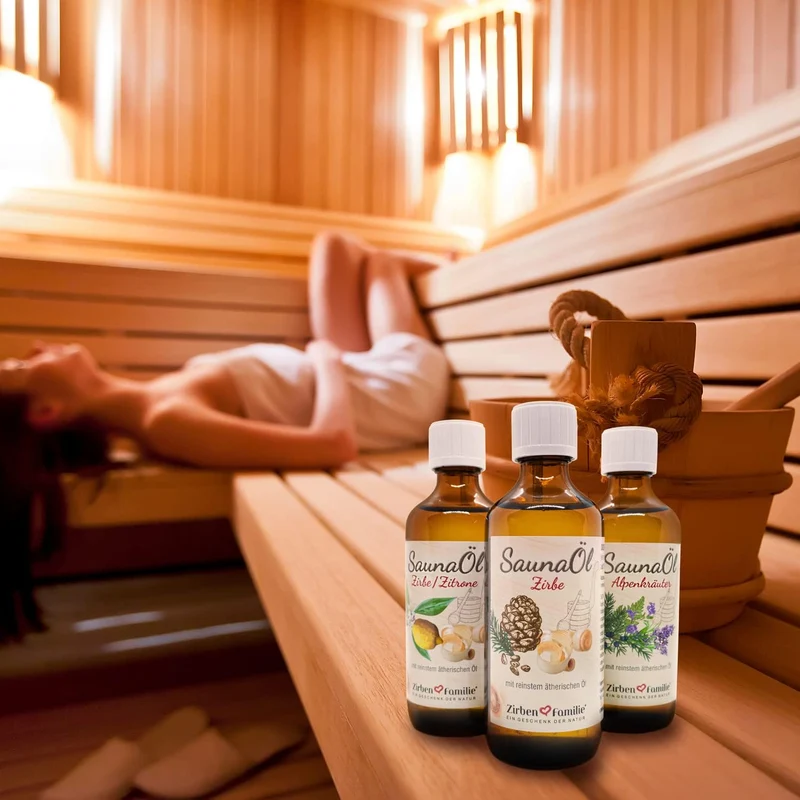 Zirben Familie® Saunaaufguss Zirbe & Zitrone 100ml | Saunaöl aus Zirbelkiefer | Sauna Aufgussmittel