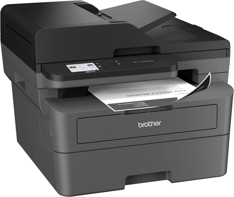Brother MFC-L2860DW 4-in-1-Multifunktions-Laserdrucker, 34 ppm, Duplexdruck, 6,8 cm Touchscreen-Farb