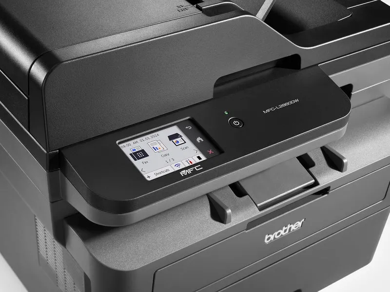 Brother MFC-L2860DW 4-in-1-Multifunktions-Laserdrucker, 34 ppm, Duplexdruck, 6,8 cm Touchscreen-Farb