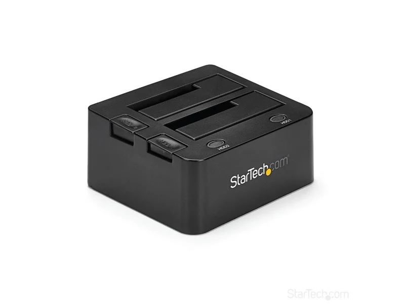 StarTech.com 2-fach USB 3.0 Festplatten Dockingstation mit UASP für 2,5/3,5 Zoll SSD / HDD, Serial-A