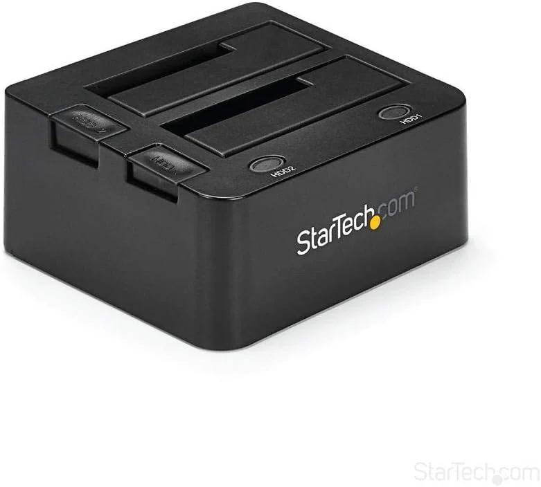 StarTech.com 2-fach USB 3.0 Festplatten Dockingstation mit UASP für 2,5/3,5 Zoll SSD / HDD, Serial-A