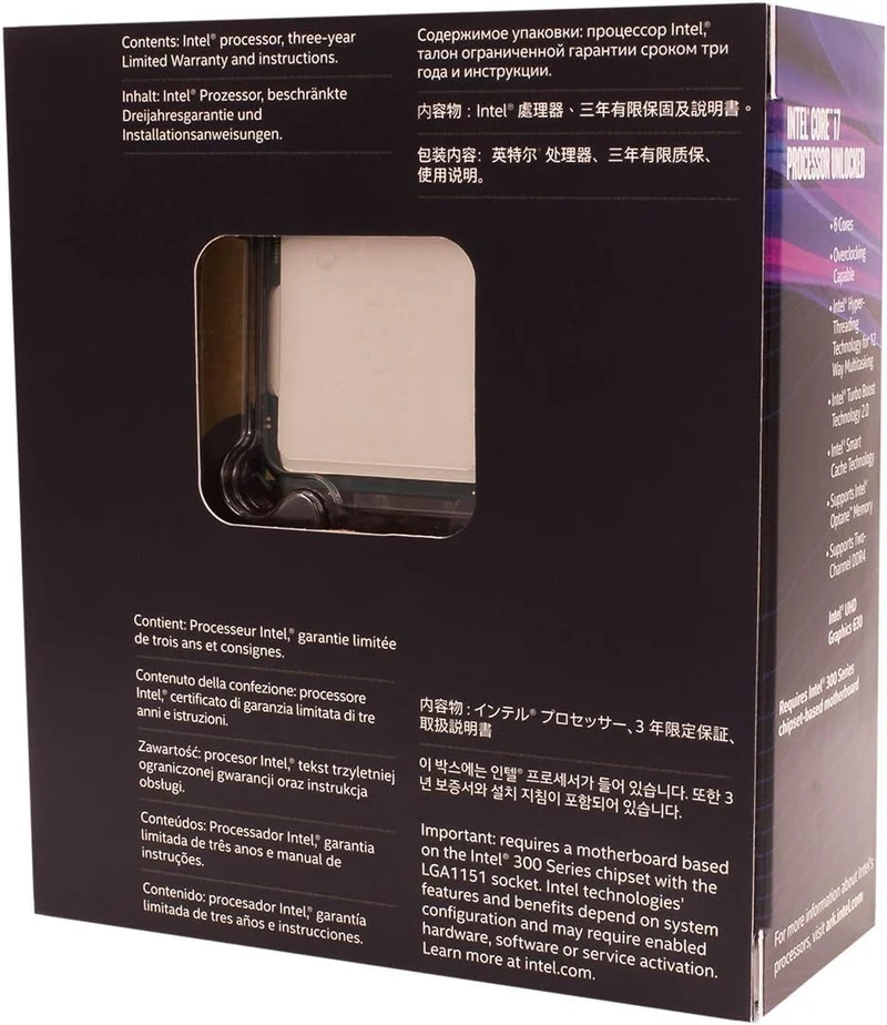 Intel Core i7-8700K Prozessor (12 MB Cache, bis zu, 6 core, 3.70 GHz) i7-8700K Prozessor 3.70 GHz, i