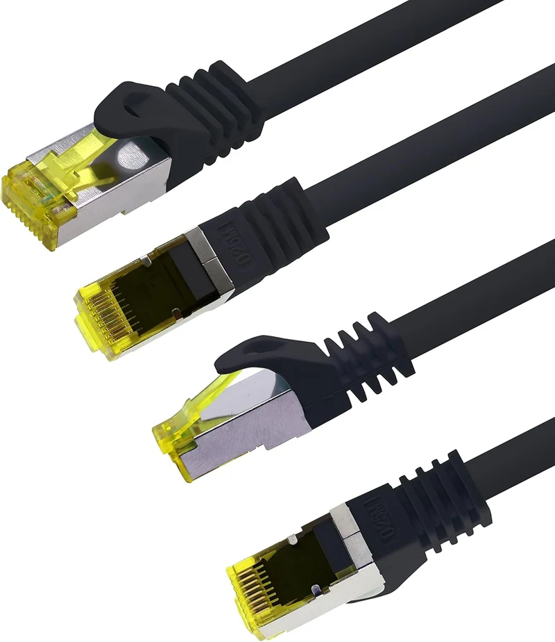 Cat.7 Netzwerkkabel 10m Schwarz 10 Stück Cat7 Ethernetkabel Netzwerk LAN Kabel Rohkabel 10 Gb s SFTP