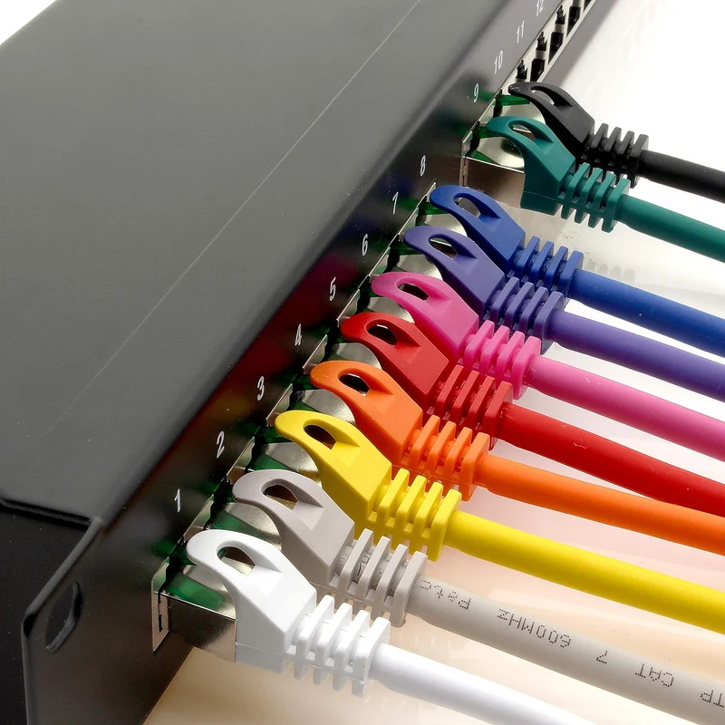 Cat7 Netzwerkkabel 1,5m - Grau - 10 Stück - Cat 7 Ethernetkabel Lankabel Lan 10Gbits Patchkabel Rj45