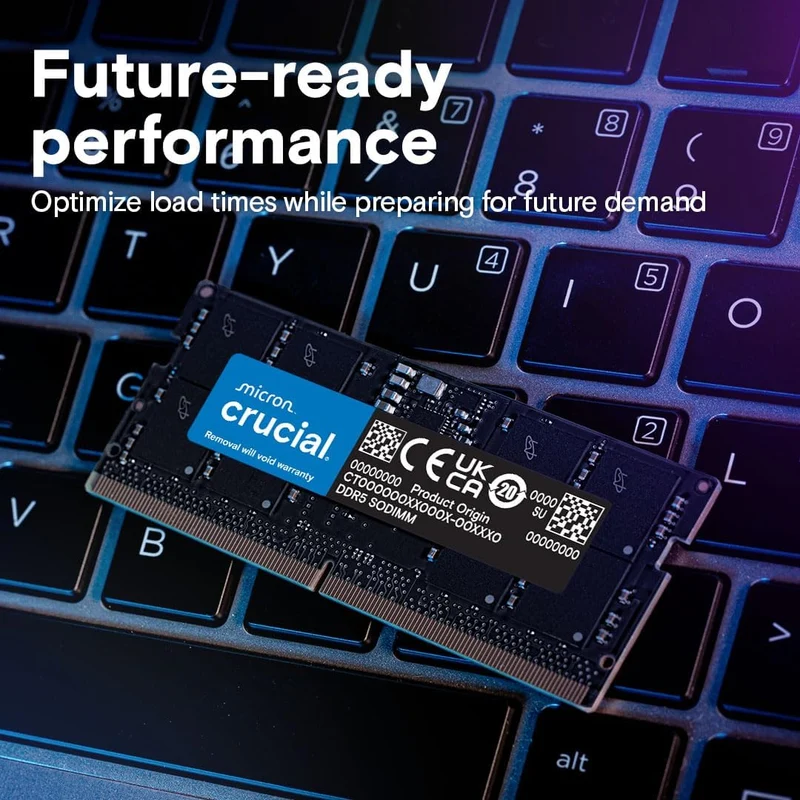 Crucial RAM 16GB Kit (2x8GB) DDR5 5600MHz (oder 5200MHz oder 4800MHz) Laptop Arbeitsspeicher CT2K8G5