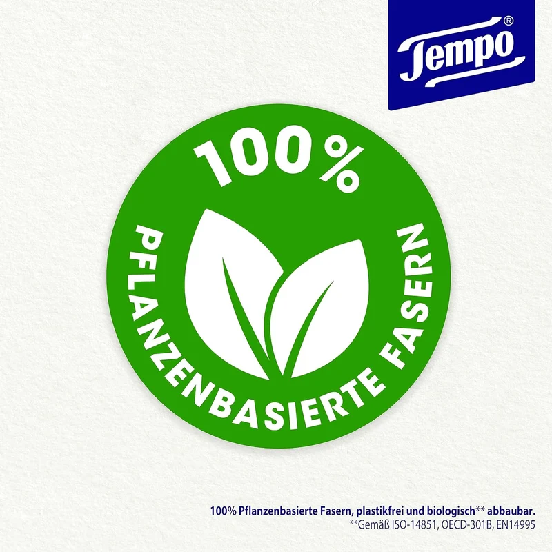 TEMPO Feuchtes Toilettentuch, Sanft&pflegend, 16 Stück, Grosspackung 16 Pack x 42 Tücher Sanft & Sen