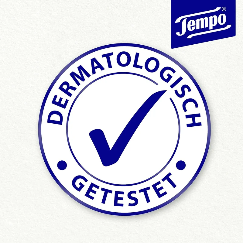 TEMPO Feuchtes Toilettentuch, Sanft&pflegend, 16 Stück, Grosspackung 16 Pack x 42 Tücher Sanft & Sen
