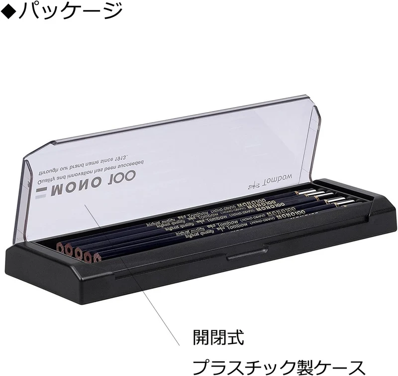 Tombow MONO-100-7H Bleistift Mono 100 Härtegrad 7H, 12-er Set, Härtegrad 7H