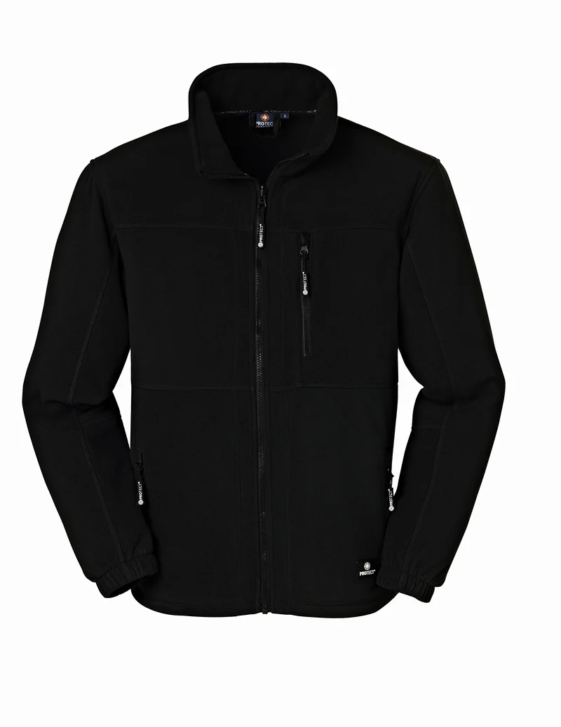 4Protect Fleece-/Zip Jacke Dallas 3360 L, 20-003360-L L Schwarz, L Schwarz