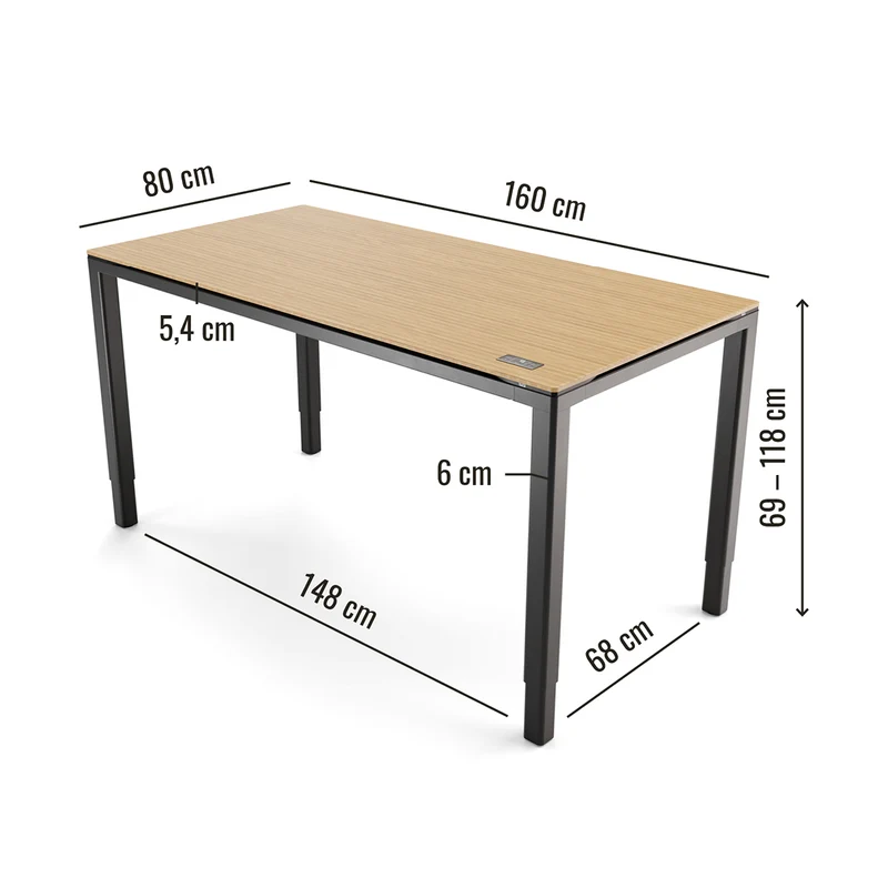 Desk Four - Höhenverstellbarer Tisch