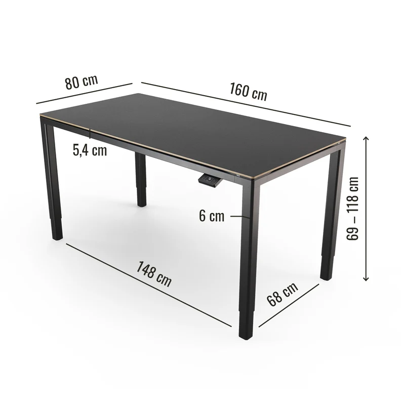 Desk Four - Höhenverstellbarer Tisch