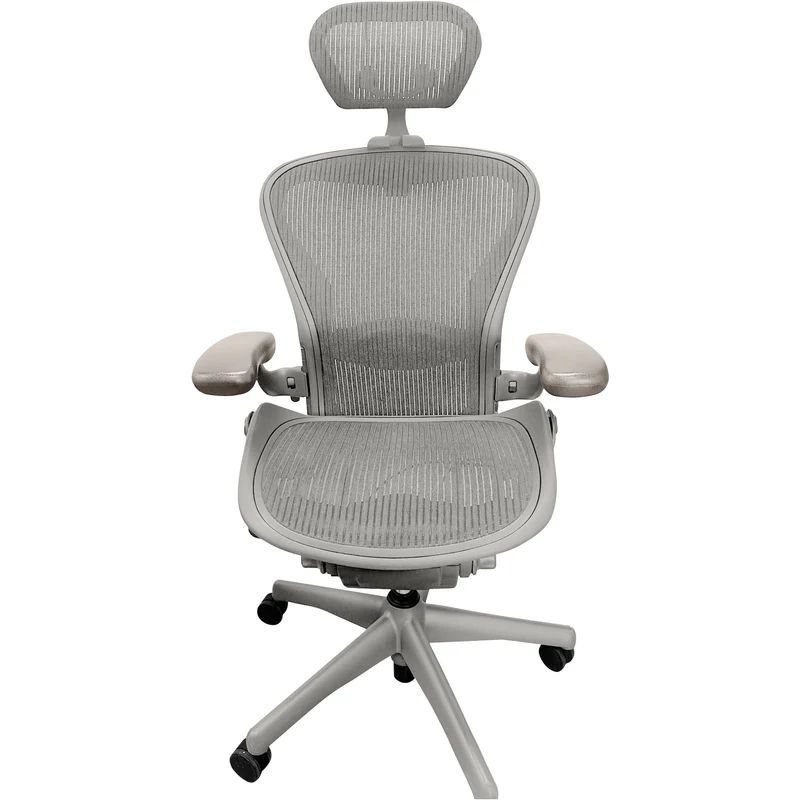 Herman Miller Aeron V1 (Classic) Chair and OLS Headrest Saving Bundle