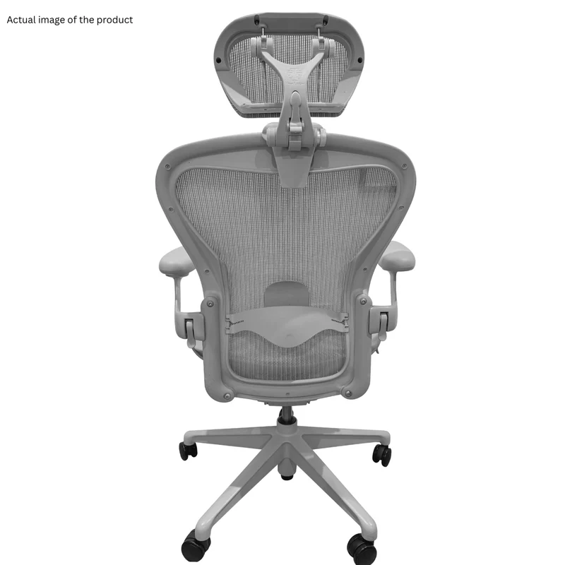 Herman Miller Aeron V2 (Remastered) Chair and OLS Headrest Saving Bundle (Size B)