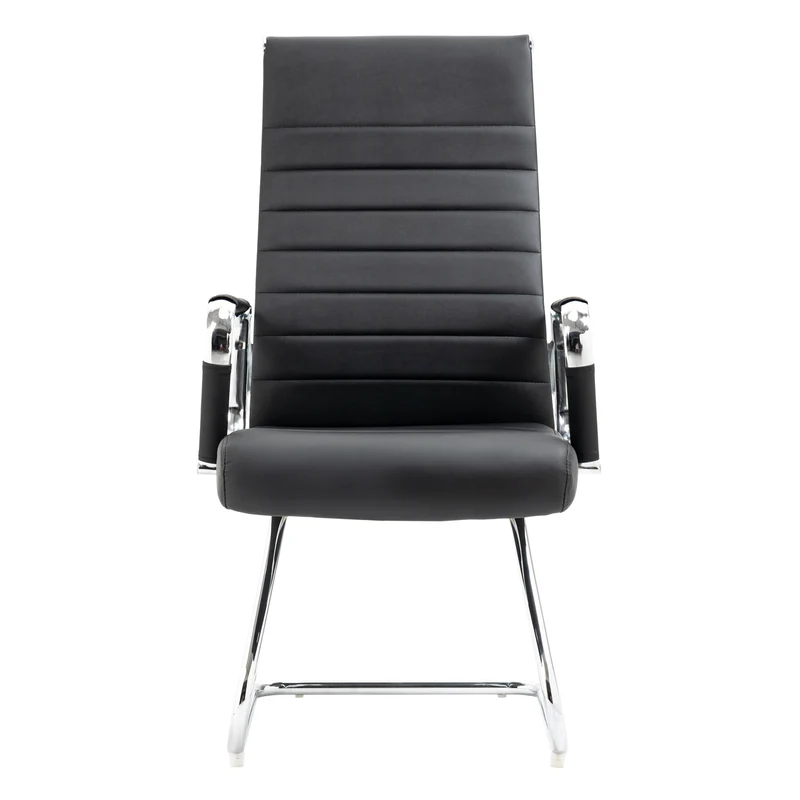 B-Ware 2er Set OFFICE COMFORT Besucherstuhl Kunstleder Schwarz