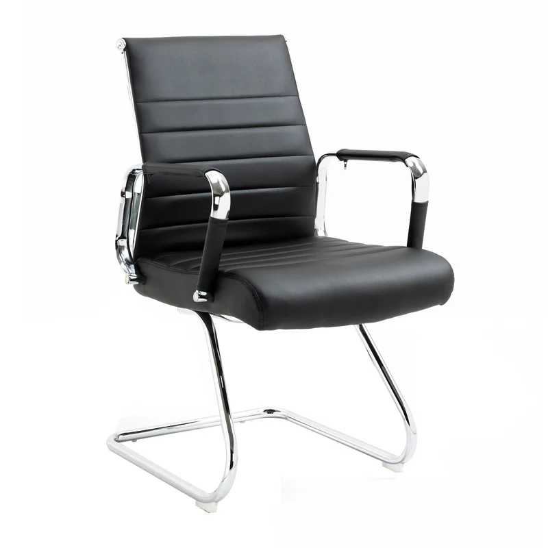 B-Ware 2er Set OFFICE COMFORT Besucherstuhl LB PU Schwarz