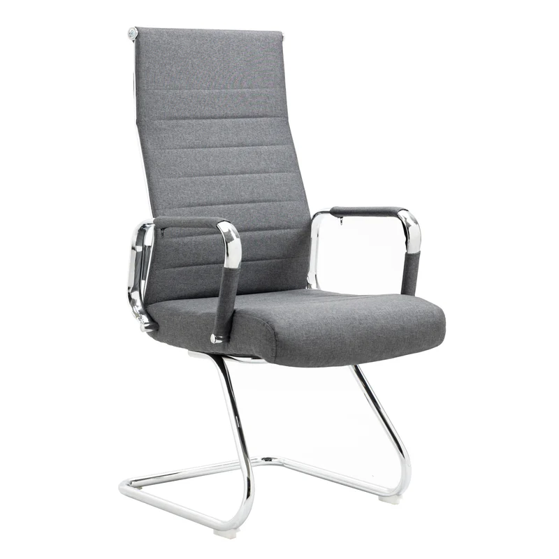 B-Ware 2er Set OFFICE COMFORT Besucherstuhl Stoff Dunkelgrau