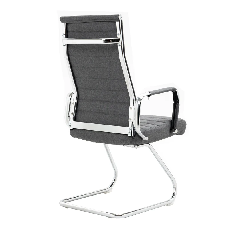 B-Ware 2er Set OFFICE COMFORT Besucherstuhl Stoff Dunkelgrau