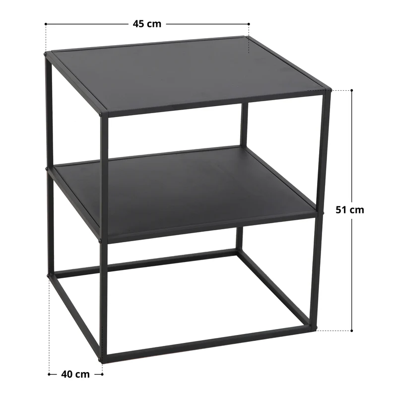 B-Ware Beistelltisch Schwarz