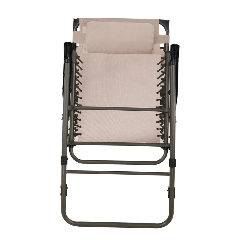 B-Ware Faltbarer Schaukelstuhl Sonnenschutz Beige