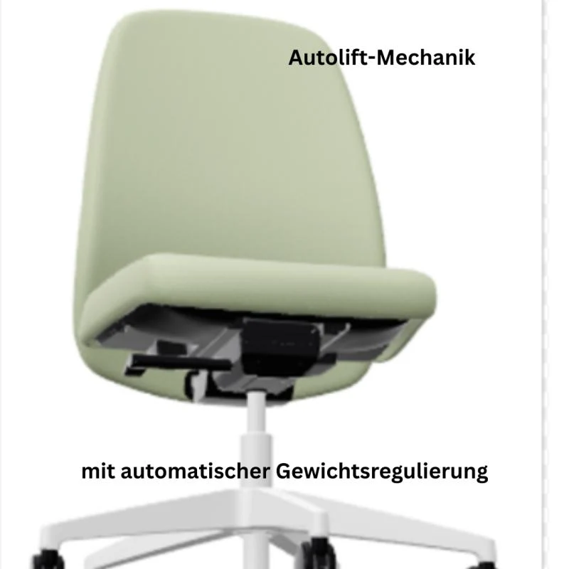 Drehstuhl mittelhoch mit Polster HEJis3