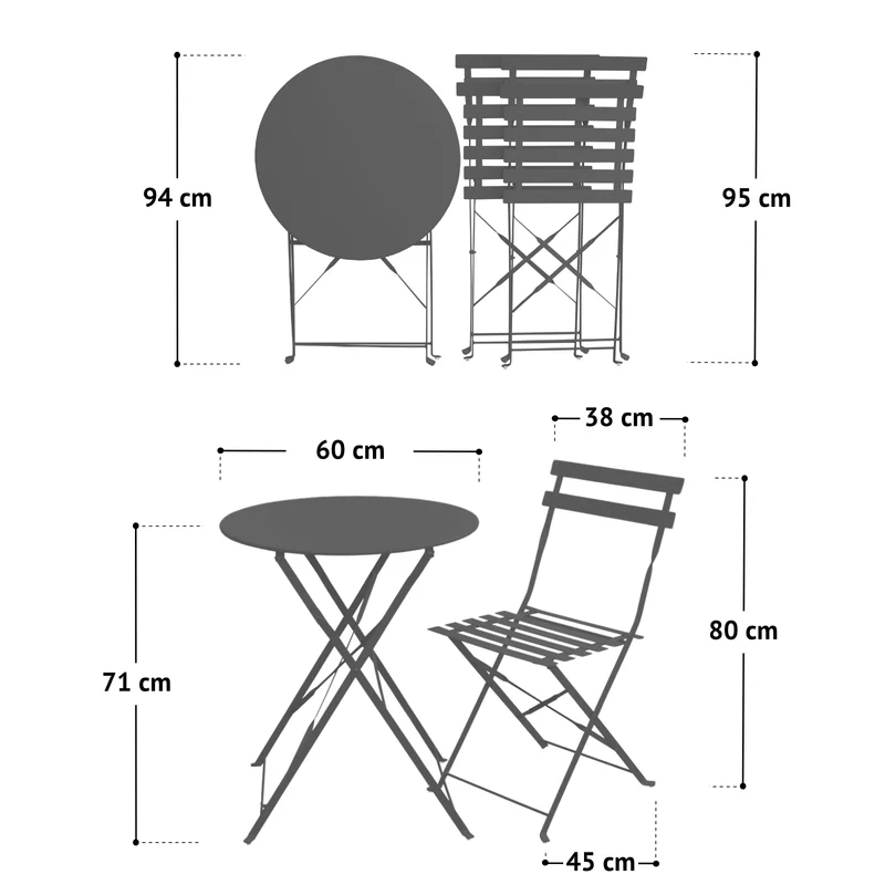 B-Ware BERLIN Bistroset Orange