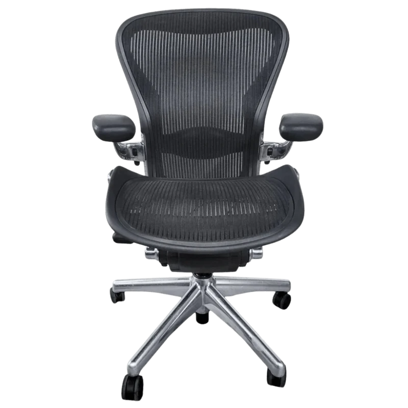 Herman Miller Aeron Classic Chair – Fully Loaded with Aluminum Frame