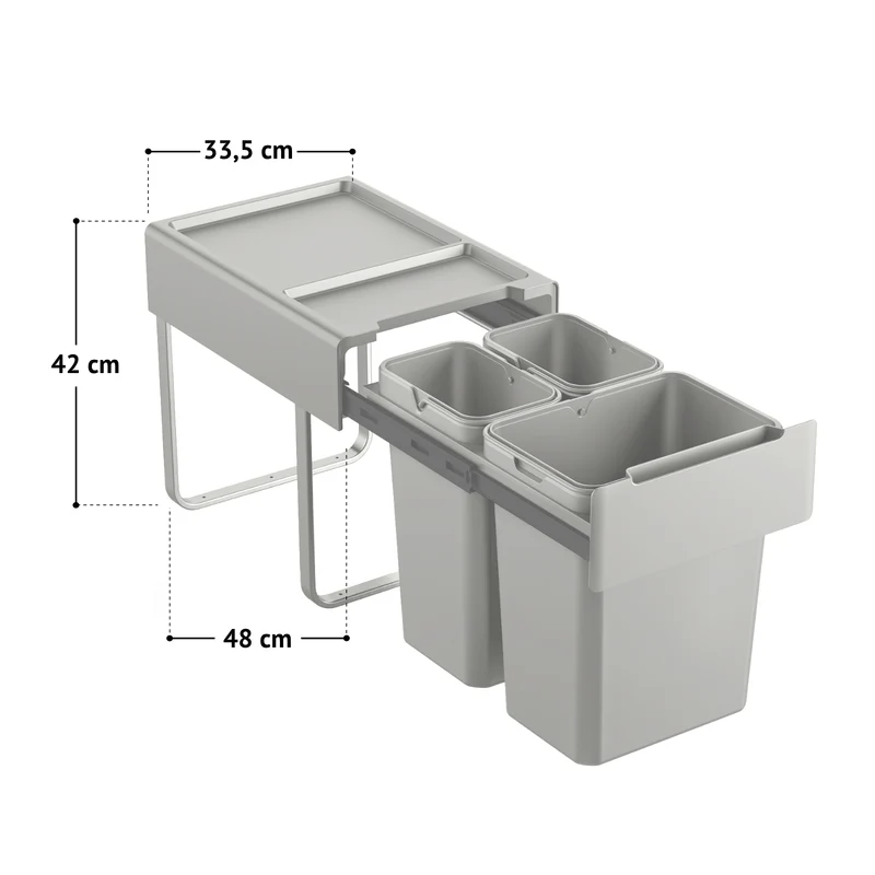 B-Ware Einbaumülleimer EMCombo40