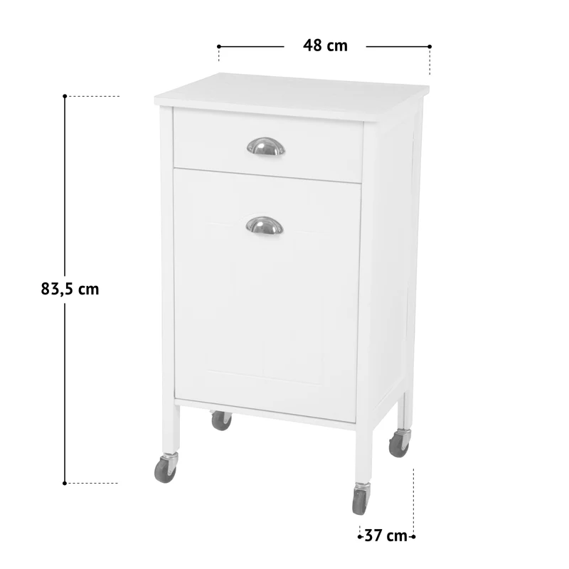 B-Ware Küchenwagen 2 Behälter Weiß
