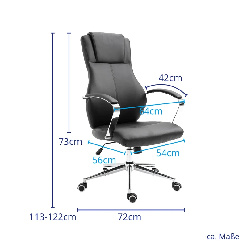 B-Ware MELLOW Schreibtischstuhl Schwarz