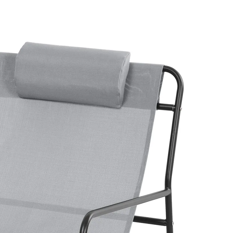 B-Ware 2er Set SVEIO Outdoor Sessel Hellgrau